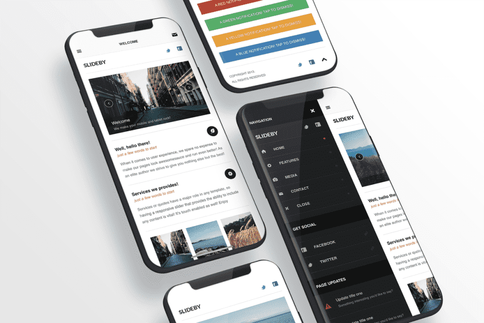 Slideby | 手机网站模板